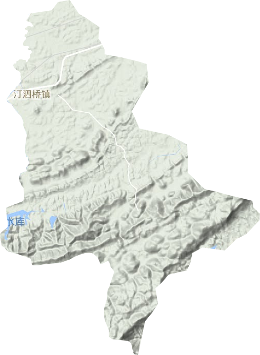 汀泗桥镇地形图