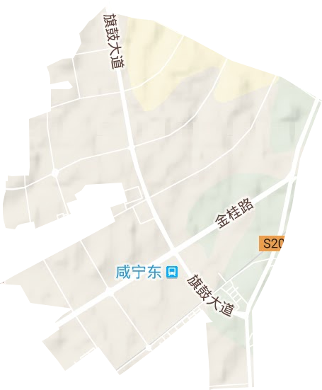 咸宁市经济技术开发区地形图