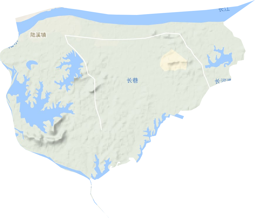 陆溪镇地形图