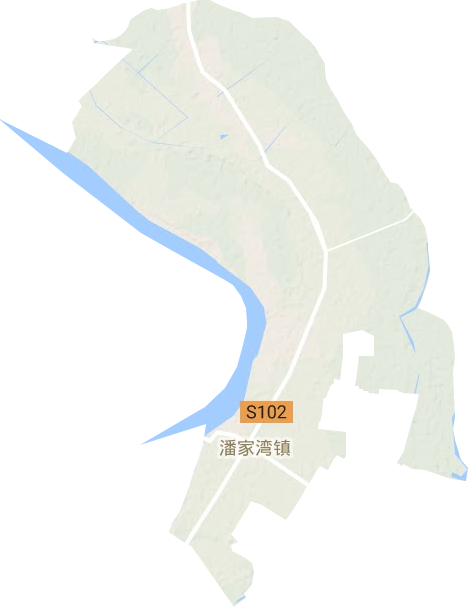 潘家湾镇地形图