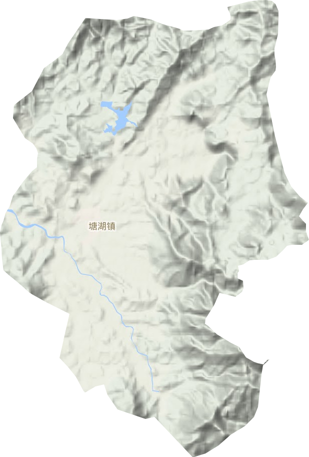 塘湖镇地形图