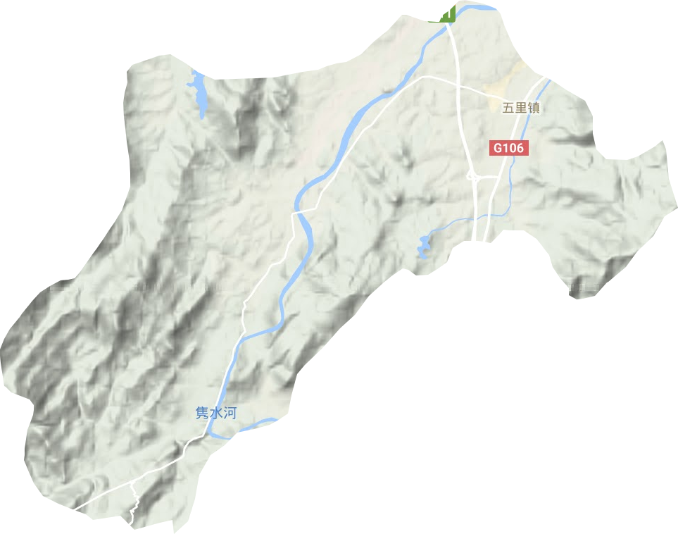五里镇地形图