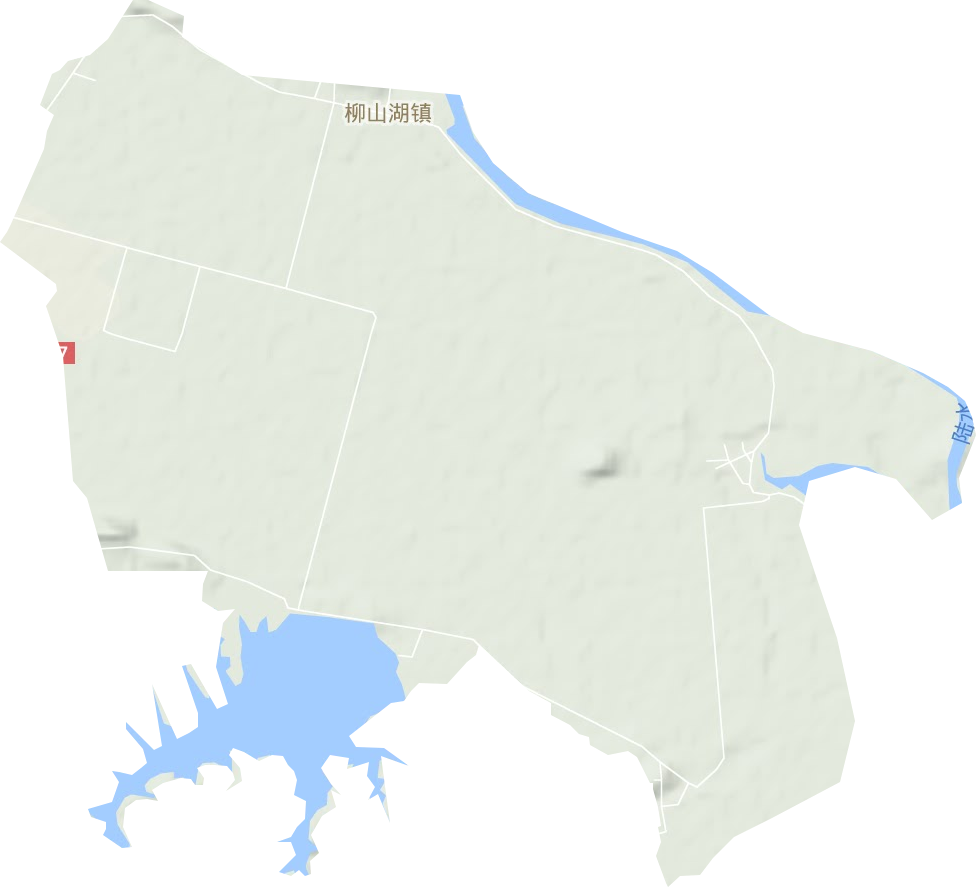 柳山湖镇地形图