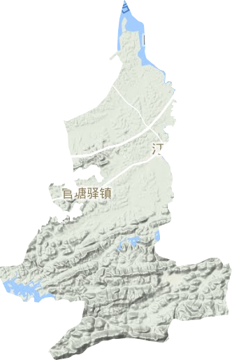 官塘驿镇地形图