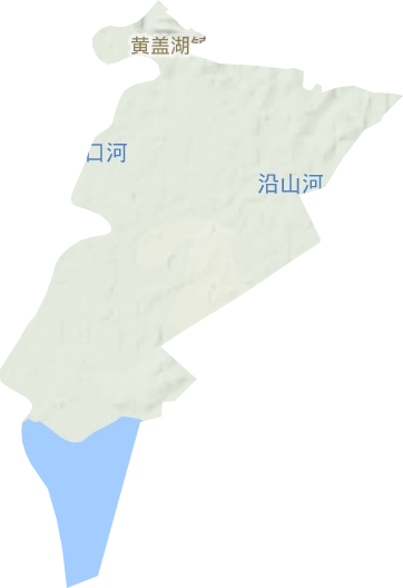 黄盖湖镇地形图