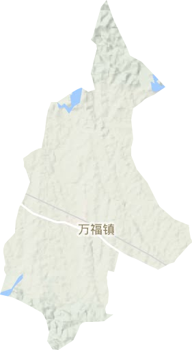 万福店镇地形图