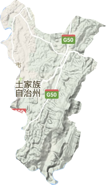 舞阳坝街道地形图