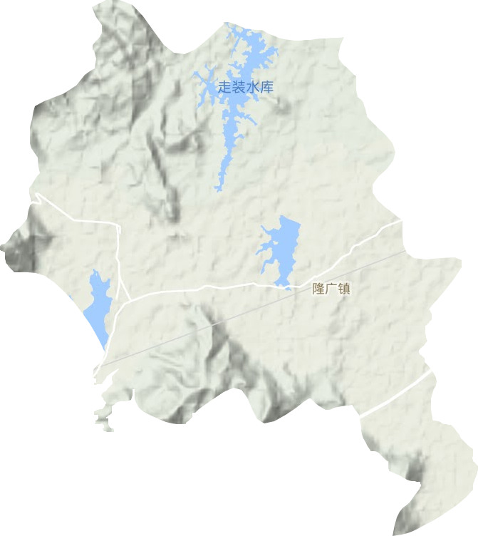 隆广镇地形图