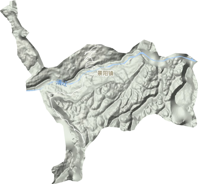 景阳镇地形图