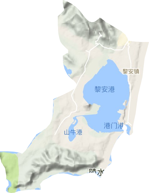 黎安镇地形图