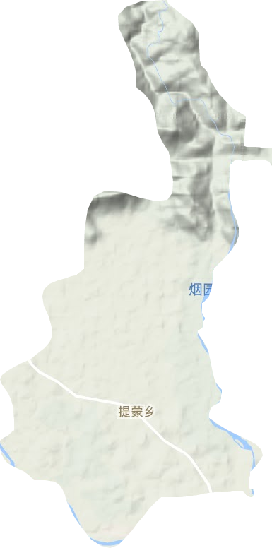 提蒙乡地形图