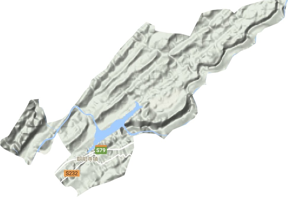 朝阳寺镇地形图