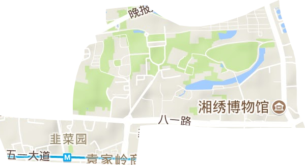 韭菜园街道地形图