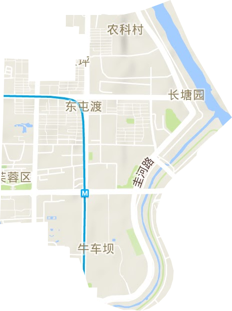 东屯渡街道地形图
