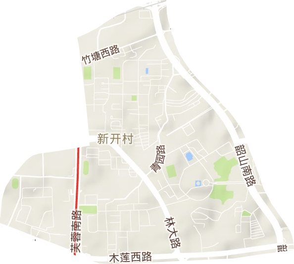 文源街道地形图