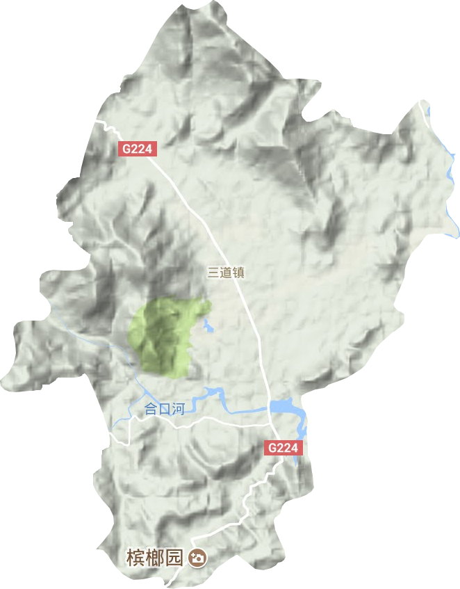 三道镇地形图