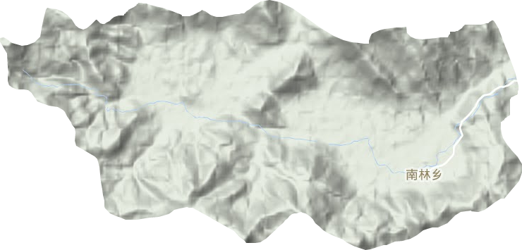 南林乡地形图