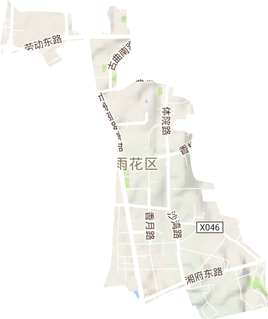 圭塘街道地形图