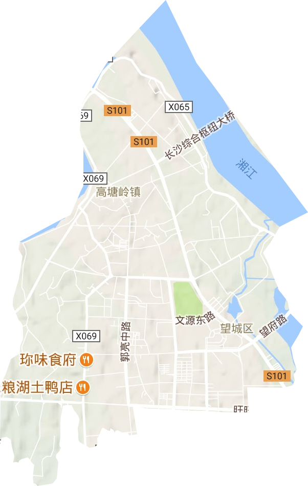 高塘岭街道地形图