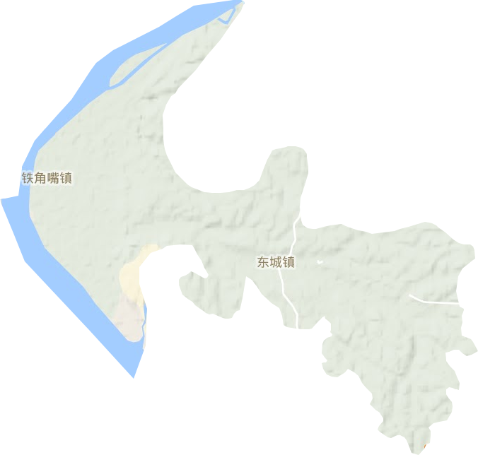 东城镇地形图