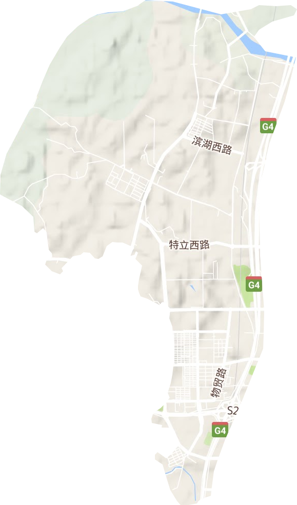 湘龙街道地形图