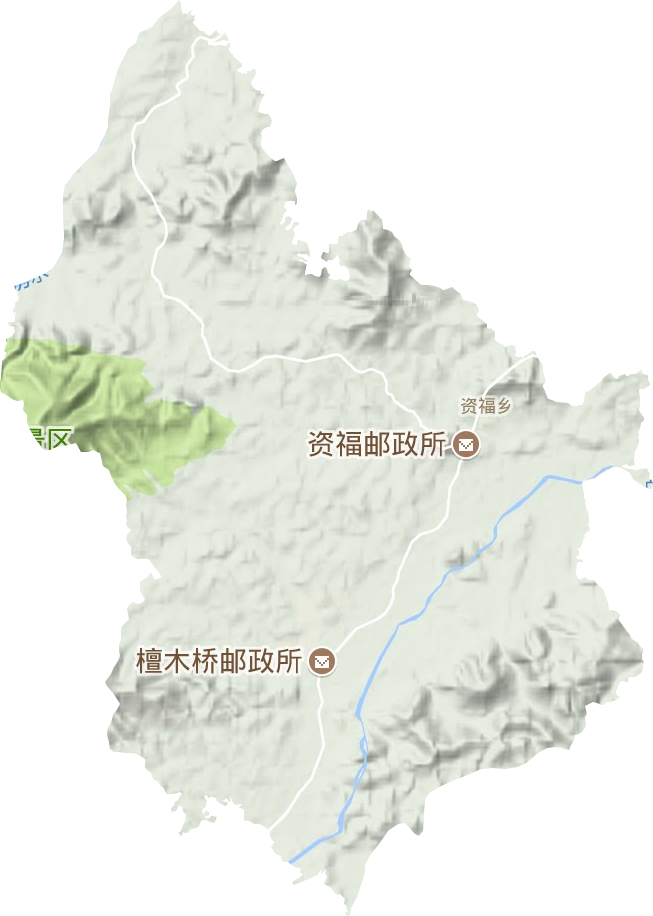 资福乡地形图