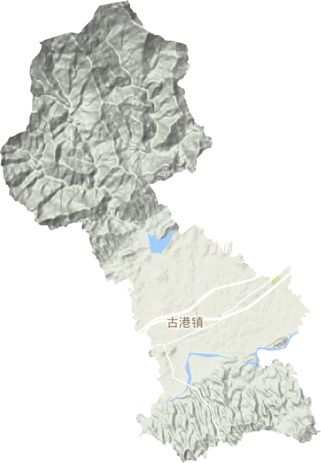古港镇地形图