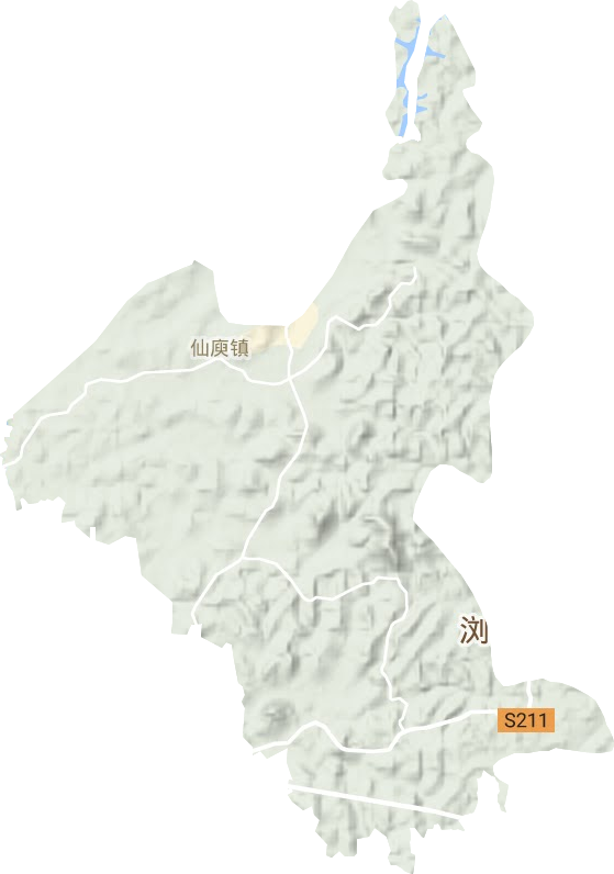 仙庾镇地形图