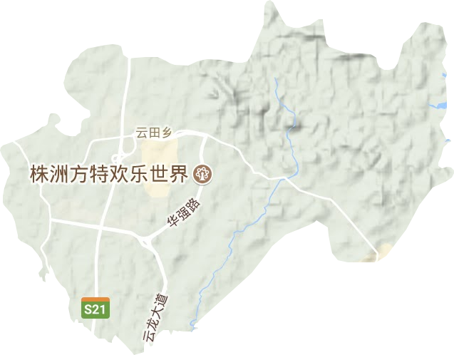 云田镇地形图