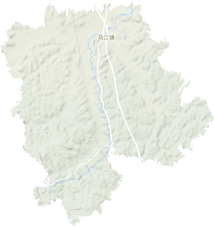 马江镇地形图
