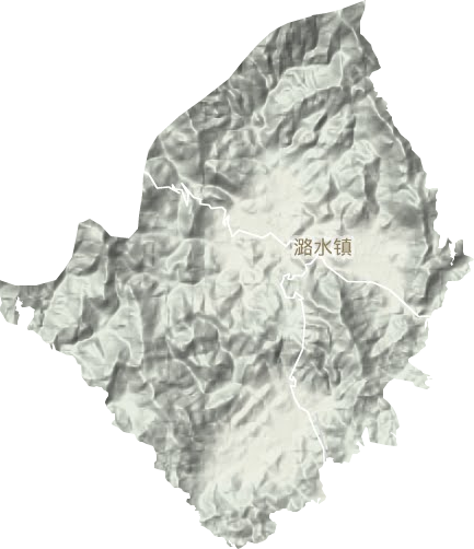 潞水镇地形图