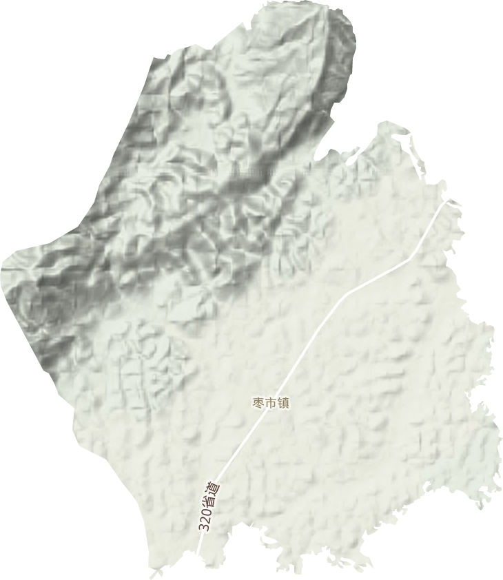 枣市镇地形图