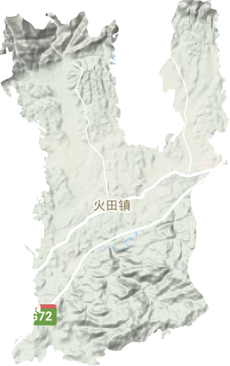 火田镇地形图