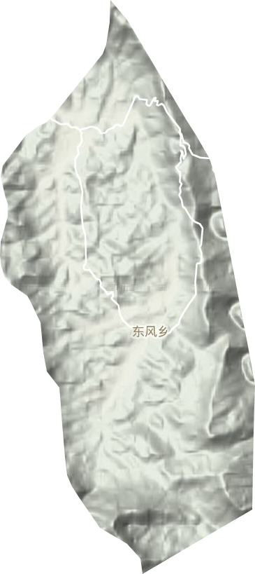 东风乡地形图