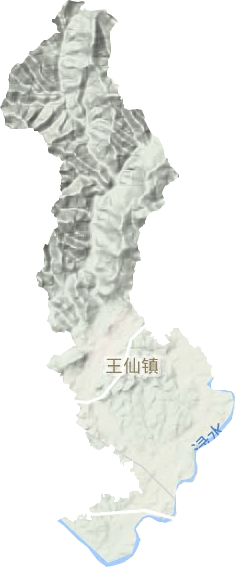 王仙镇地形图