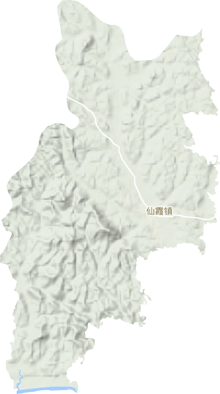 仙霞镇地形图