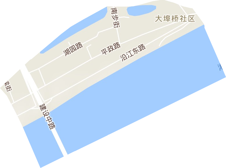 平政路街道地形图