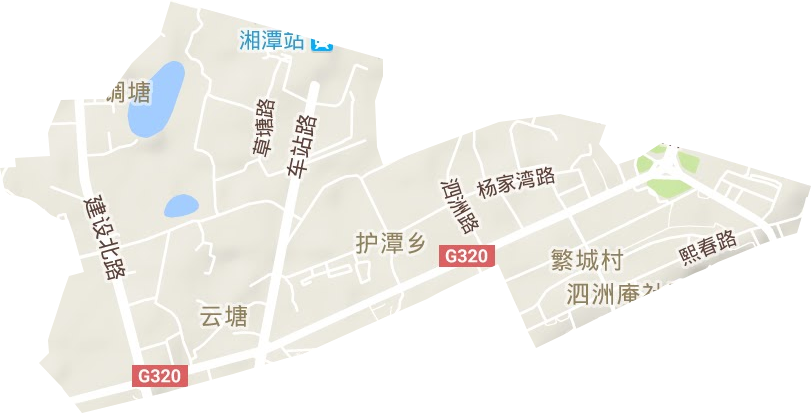 云塘街道地形图