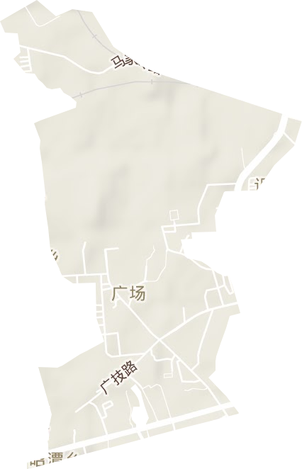 广场街道地形图