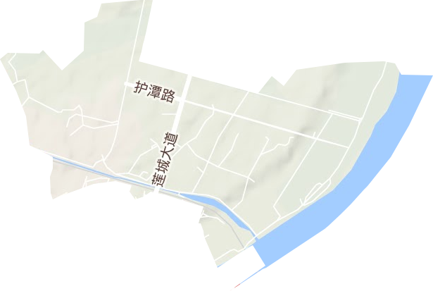 护潭乡地形图