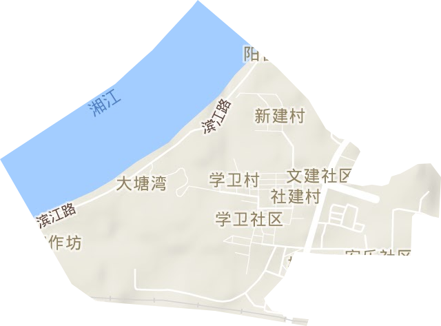 社建村街道地形图