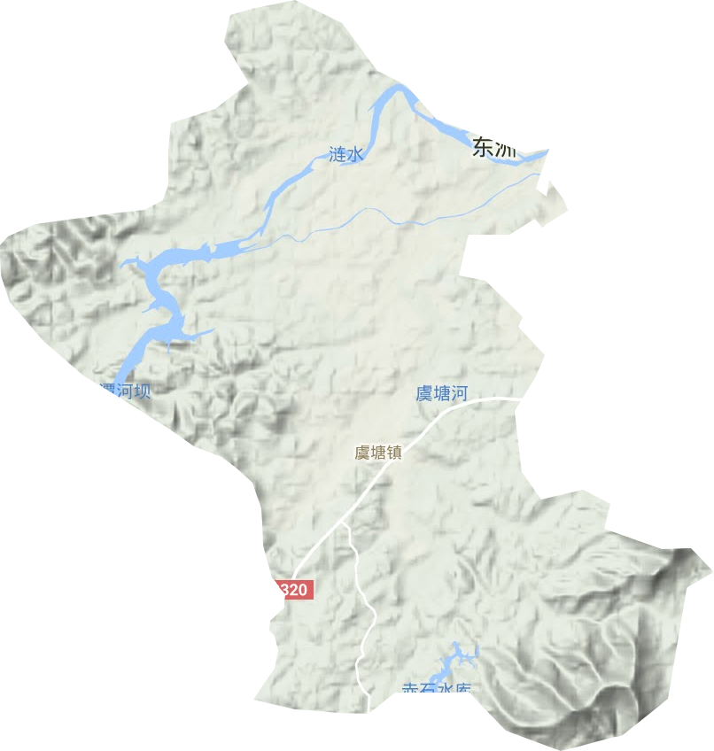 虞塘镇地形图