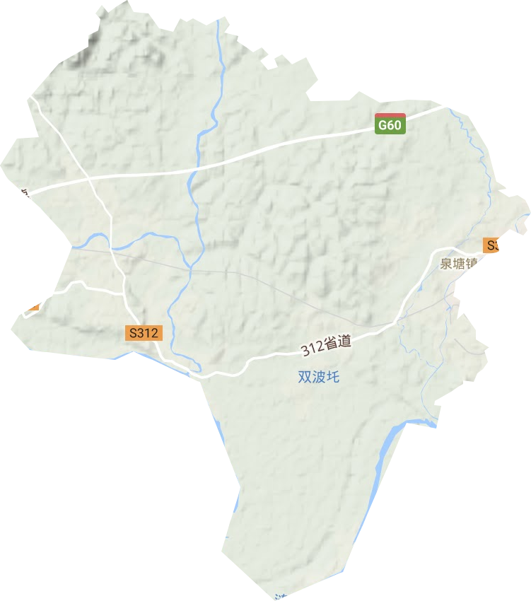 泉塘镇地形图