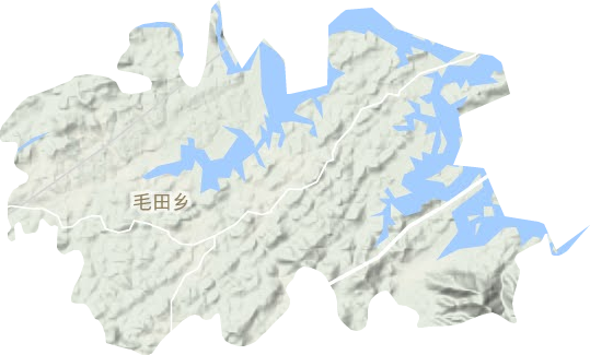 毛田镇地形图