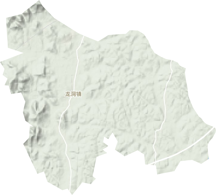 龙洞镇地形图