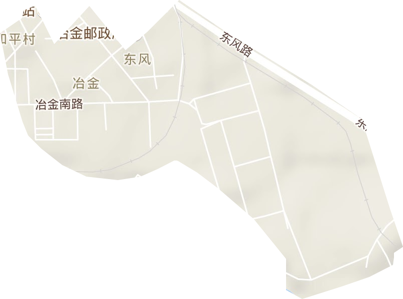 冶金街道地形图