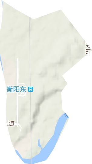 衡州路街道地形图