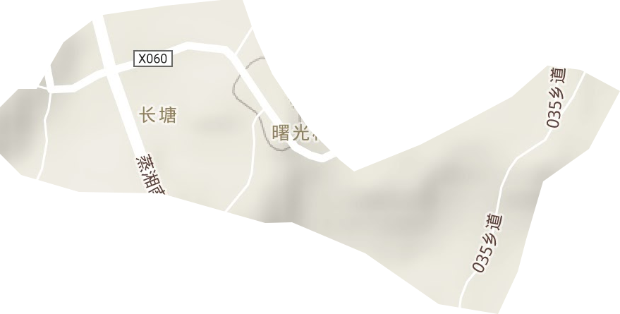 松林茶场地形图