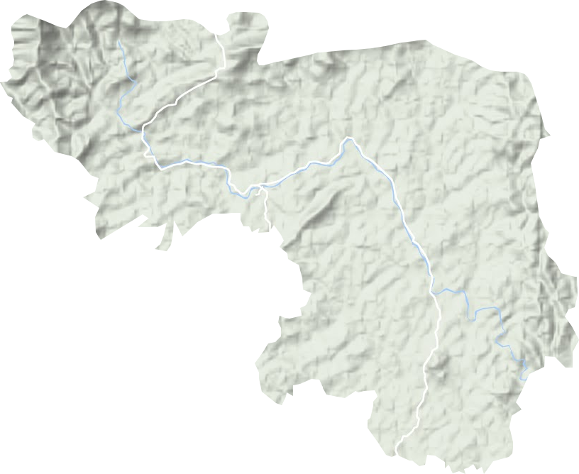 溪江乡地形图