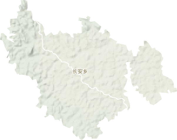 长安乡地形图
